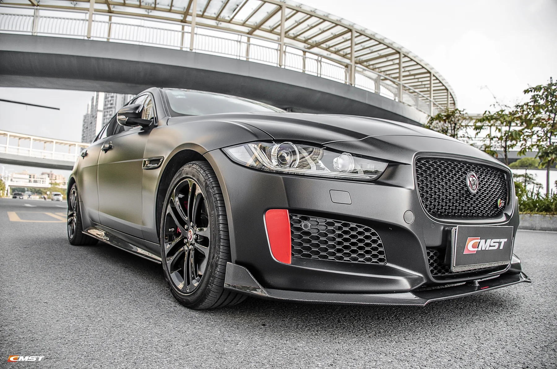 Front Lip fitted on the car