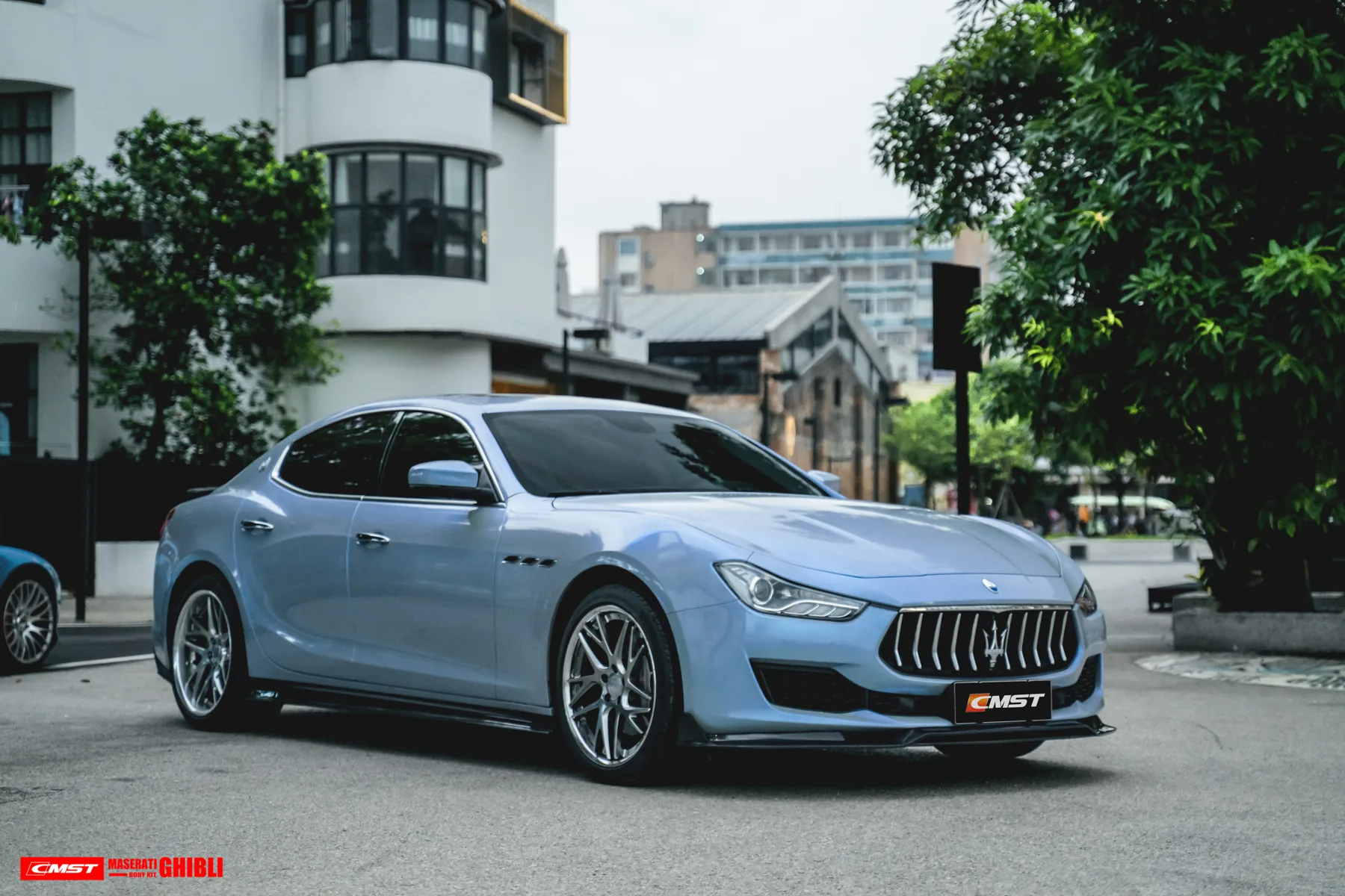 Maserati Ghibli fitted with a CMST carbon fiber kit
