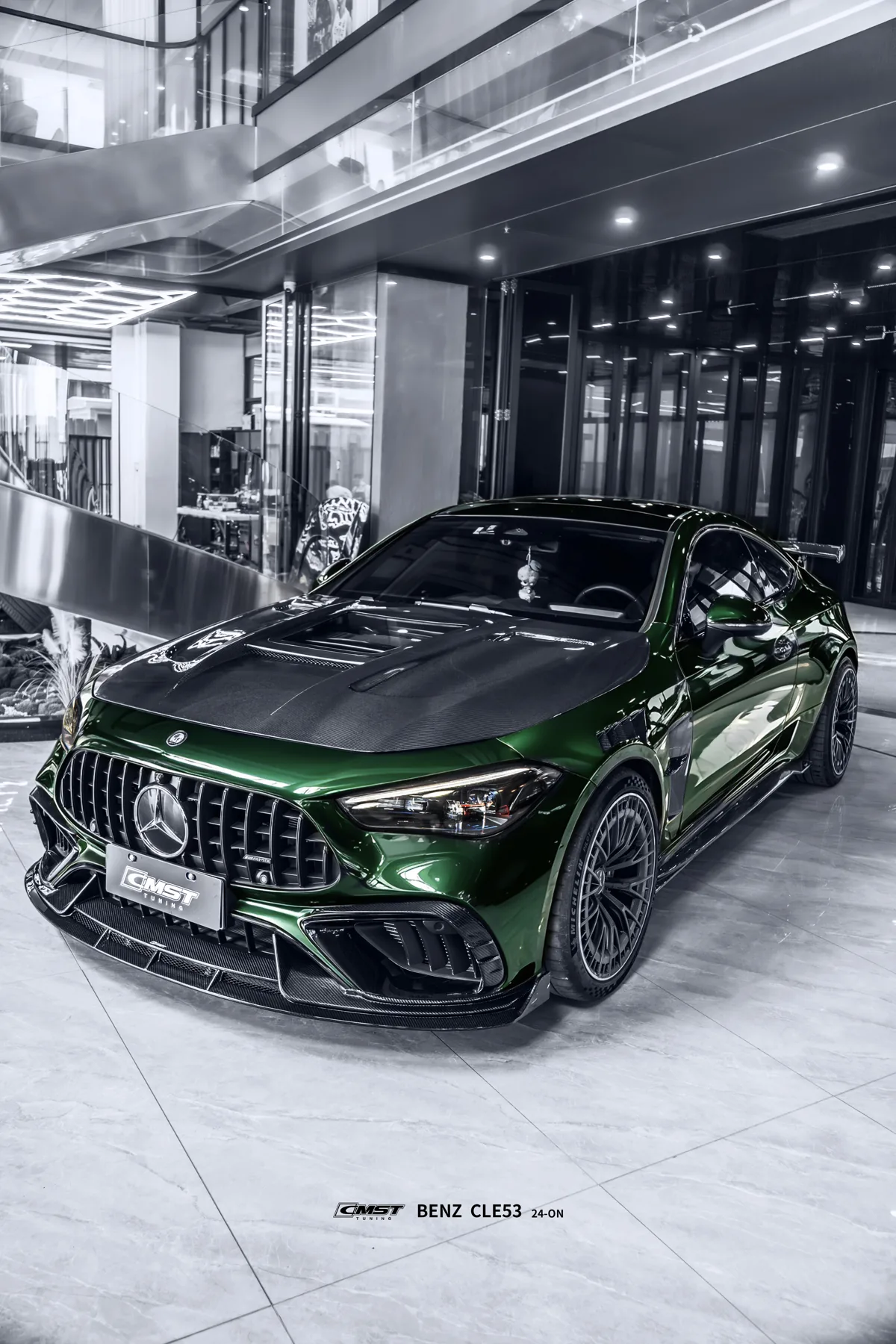 Mercedes-Benz CLE53 fitted with a CMST carbon fiber kit
